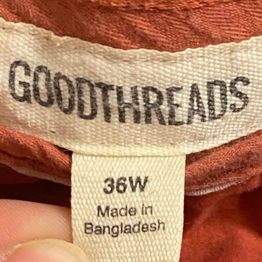 Goodthreads Men's Rust Shorts - Picture 4 of 10